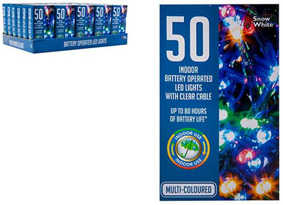 MULTI COLOUR 50 PACK B/OP LED LIGHTS