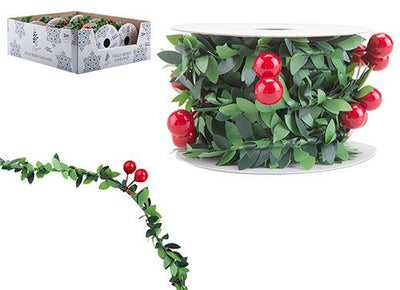 HOLLY BERRY 2MTR GARLAND ROLL