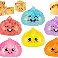 ASST. COLOURS 5.5CM GLITTER DUMPLING