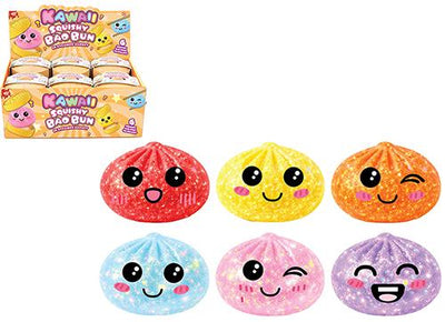 ASST. COLOURS 8.5CM GLITTER DUMPLING