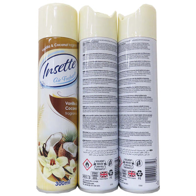 INSETTE 300ML VANILLA AND COCO AIR FRESHENER