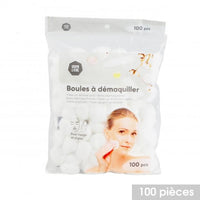 PACK OF 100 COTTON MAKE-UP REMOVER BALLS
