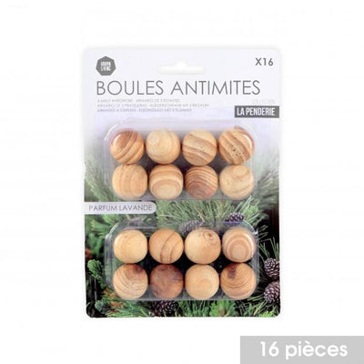 PACK OF 16 CEDAR WOOD BALLS
