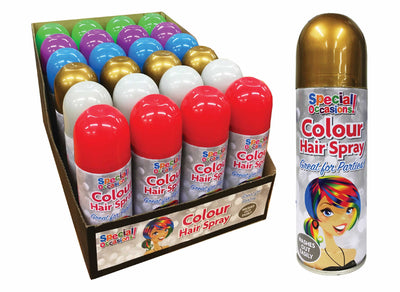 PARTY 200ML ASST. COLOURS HAIR SPRAY