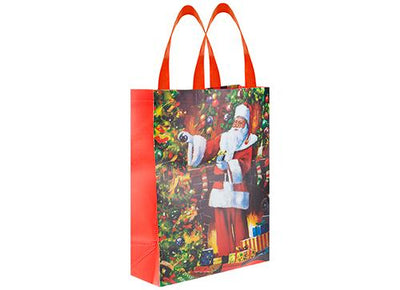 TRADITIONAL SANTA 42" WOVEN BAG