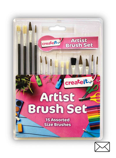 PACK OF 15 ASST. ARTIST BRUSH SET