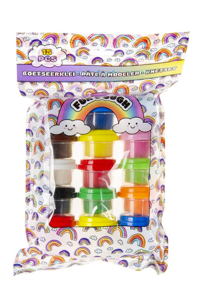 PACK OF 15 ASST. FUN DOUGH TUBS