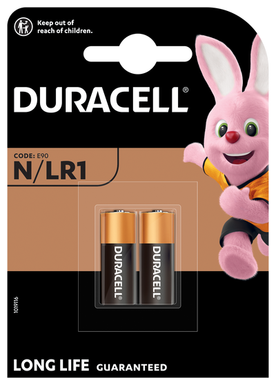 DURACELL PACK OF 2 LR1 BATTERIES