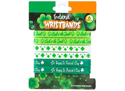 PACK OF 6 SAINT PATRICK WRISTBANDS