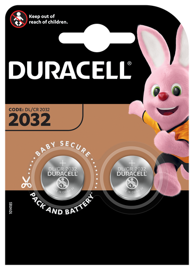 DURACELL PACK OF 2 2032 BATTERIES