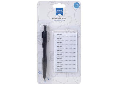 PACK OF 50 IRON ON NAME TAGS