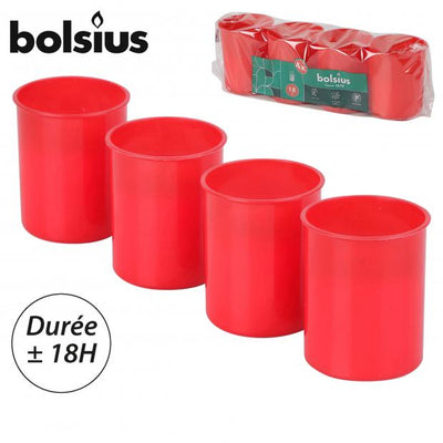 PACK OF 4 BOLSIUS 18HR MEMORIAL LIGHTS