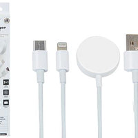3 IN 1 TYPE C AND APPLE CHARGER CABLE