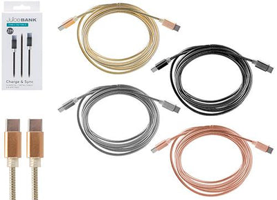 2MTR USB C TO USB C ASST. COLOURS CHARGING CABLE