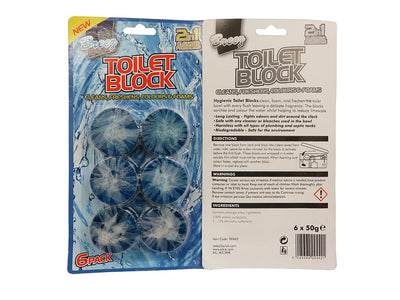 PACK OF 6 TOILET BLOCK