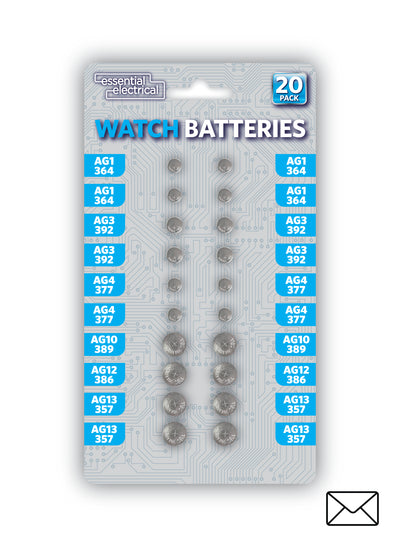 PACK OF 30 ASST. WATCH BATTERIES