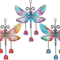 SHINY 3 ASST. DRAGONFLY WIND CHIME