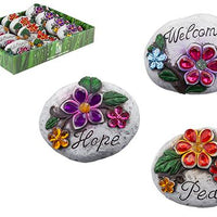 ASST. FLORAL GEMS GARDEN ROCK