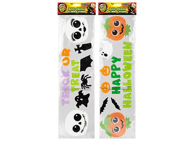 15CM X 55CM ASST. BOO CREW WINDOW STICKER