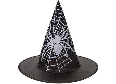 SPIDER PRINT GIRLS WITCH HAT