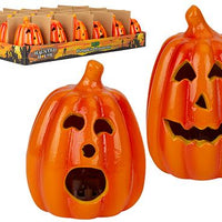 2 ASST. CERAMIC PUMPKIN ORNAMENT
