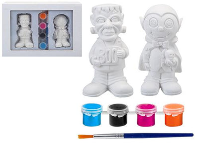 SET OF 2 PAINT YOUR OWN SCARY DECORATION