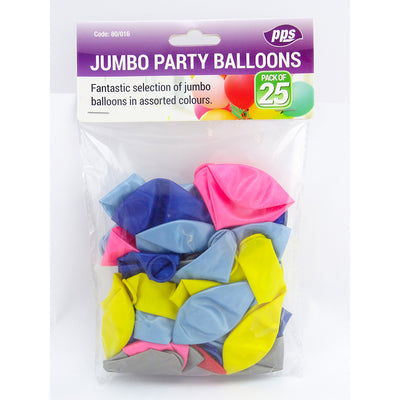 PACK OF 25 JUMBO BALLOONS