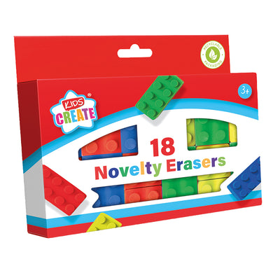 NOVELTY BRICK SHAPE ERASERS