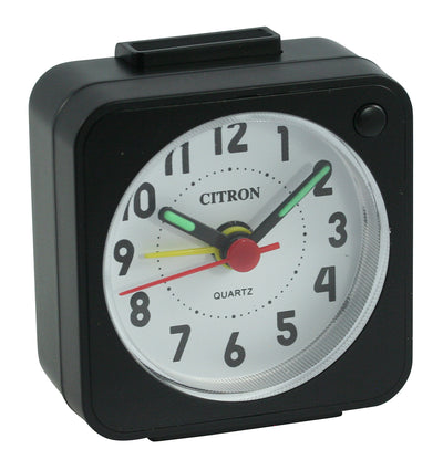 MINI BLACK TRAVEL ALARM CLOCK