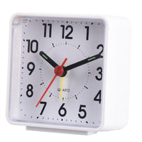 WHITE PLASTIC ALARM CLOCK