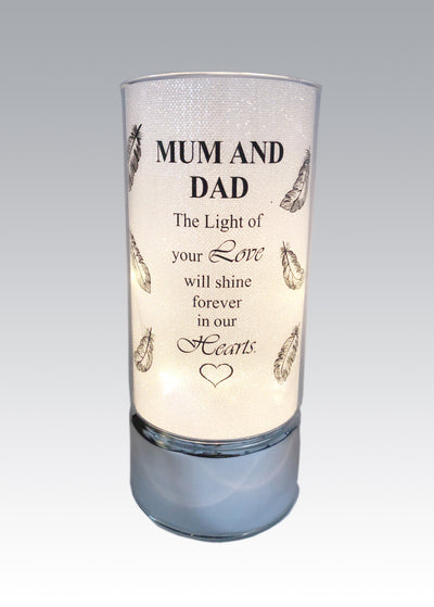 MUM AND DAD&nbsp; BATTERY OPERATED 20CM&nbsp; GRAVE TUBE LIGHT