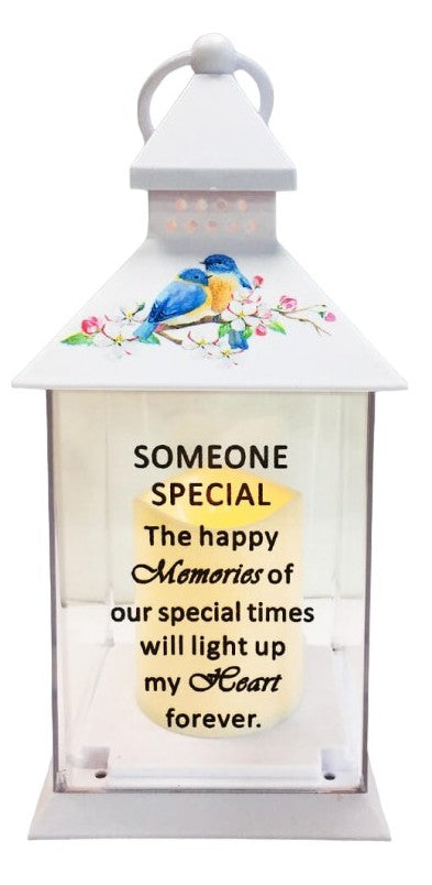 SOMEONE SPECIAL BATTERY OPERATED 25CM BIRDS DESIGN LANTERN