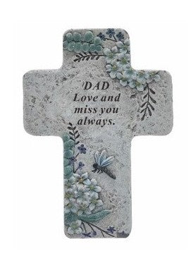 DAD 10CM X 14CM MEMORIAL CROSS