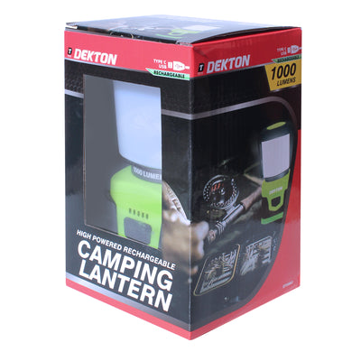 RECHARGEABLE LED CAMPING LANTERN WITH POWER BANK
