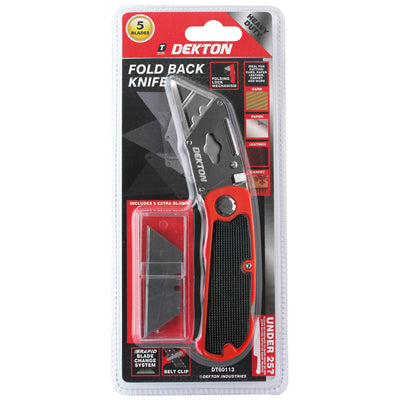 FOLD BACK KNIFE WITH 5 BLADES