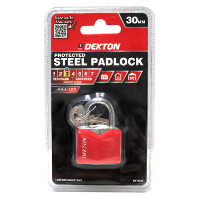 COVERED STEEL 30MM PADLOCK