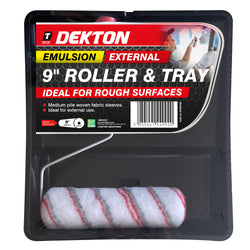DECKTON 9"ROUGH SURFACE PAINT ROLLER AND TRAY