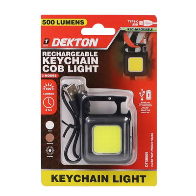 RECHARGEABLE KEYCHAIN COB LIGHT
