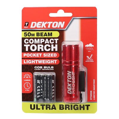 35 LUMENS 50 MTR BEAM TORCH WITH BATTERIES