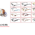 +2.50 DESIGNER GLASSES