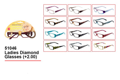 +2.00 DESIGNER LADIES GLASSES