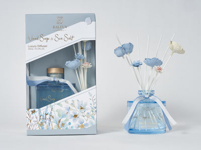 WOOD SAGE AND SEA SALT 300ML FAUX FLOWERS DIFFUSER&nbsp;&nbsp;