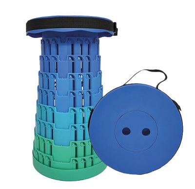 BLUE GREEN TELESCOPIC STOOL