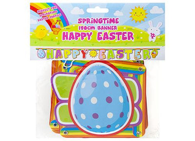 HAPPY EASTER 180CM BANNER