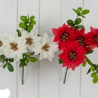 ASST. POINSETTIA AND MISTLETOE BUSH