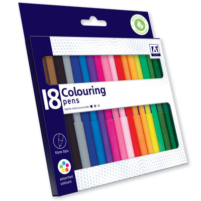 PACK OF 18 COLOURING PENS