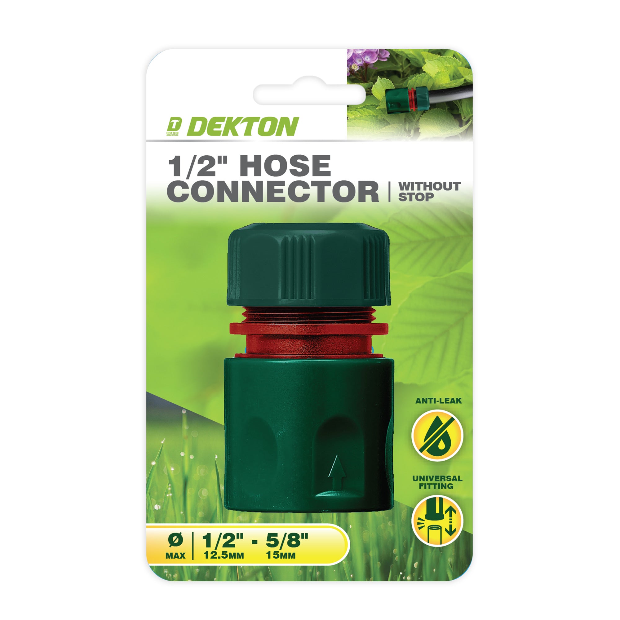 Half Inch Connector HALF INCH HOSE CONNECTOR WITHOUT STOP - jfmdistributors