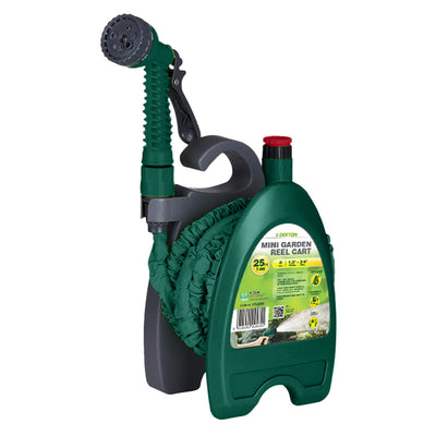 MINI GARDEN REEL CART WITH 25FT FLAT HOSE
