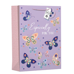 EXTRA LARGE BUTTERFLY SWIRLS GIFT BAG