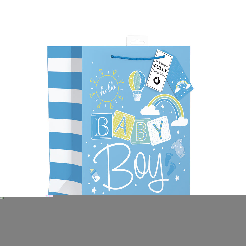 EXTRA LARGE BABY BOY GIFT BAG jfmdistributors
